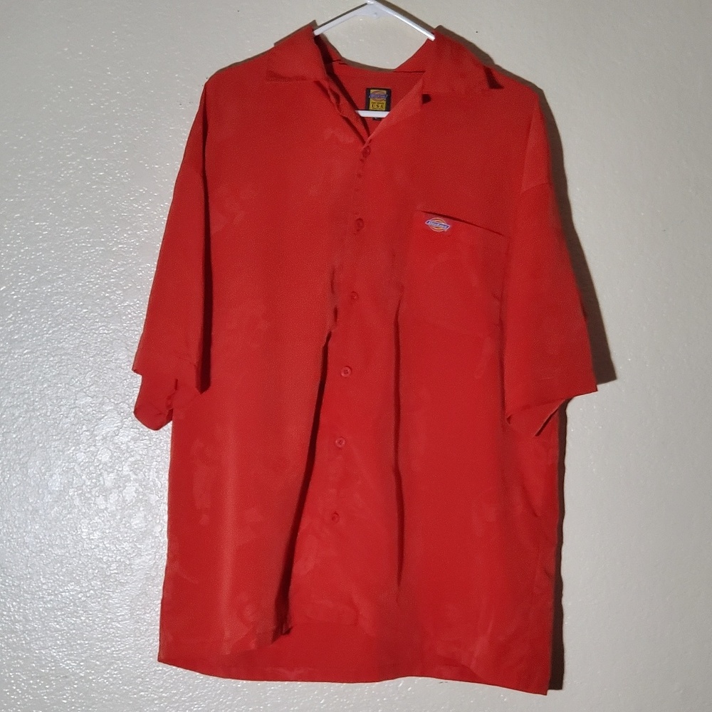Dickies red polo shirt